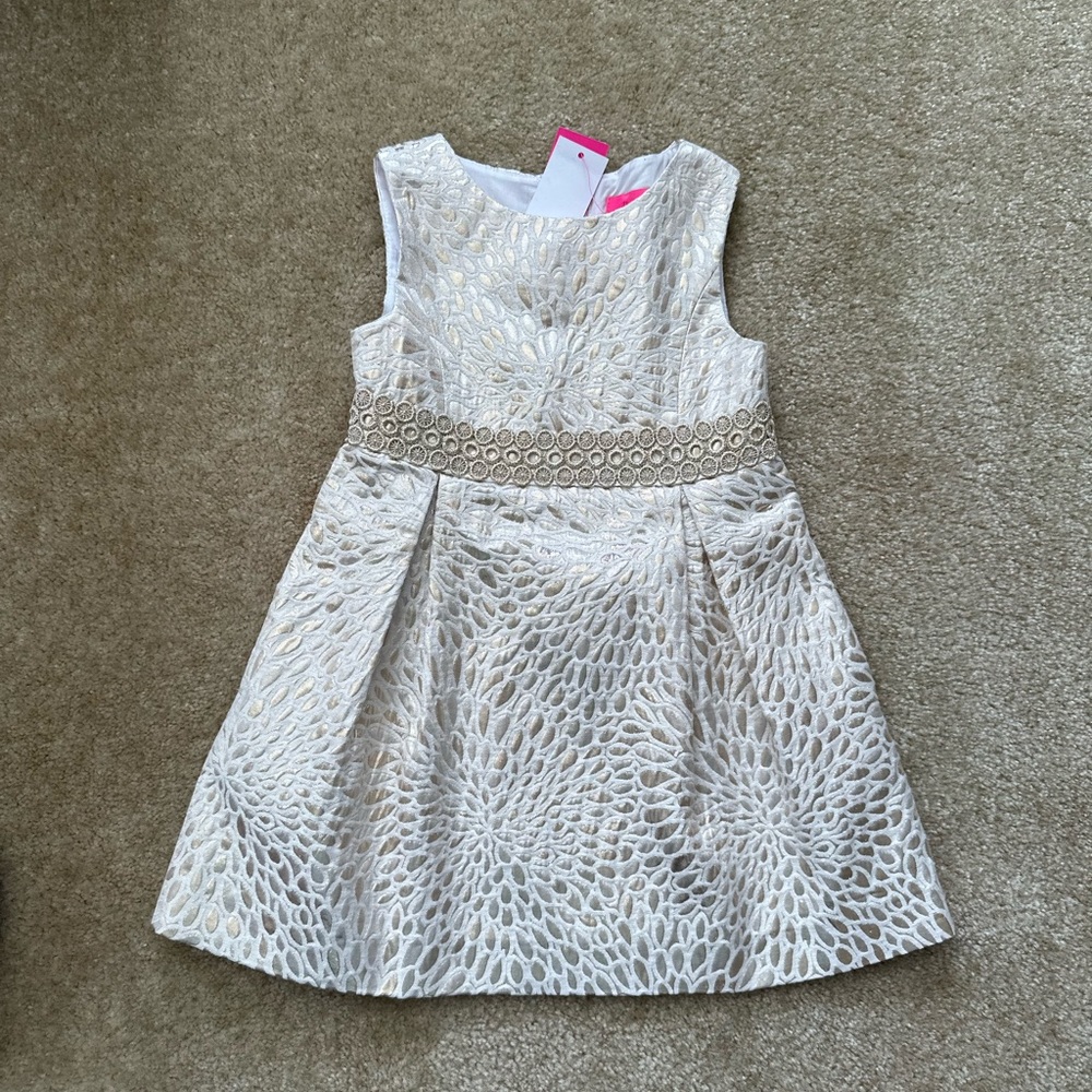 Brand New With Tags Lilly Pulitzer Abriana Gold Dress